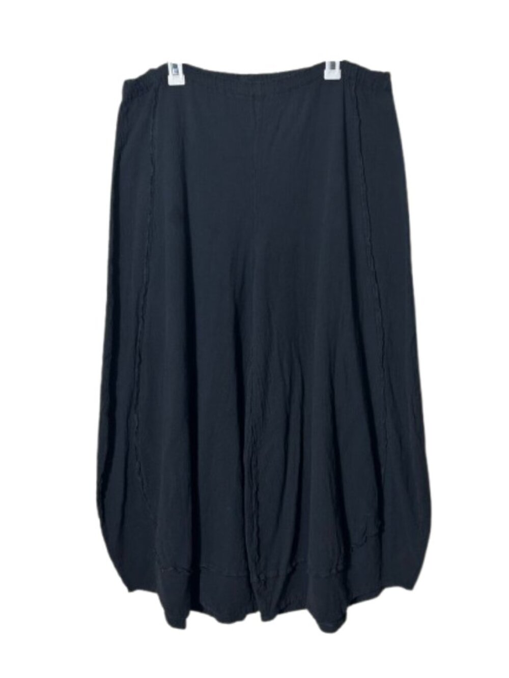 Oh my gauze black ultra wide leg pull on pants size 2 or US L/XL flawed lantern